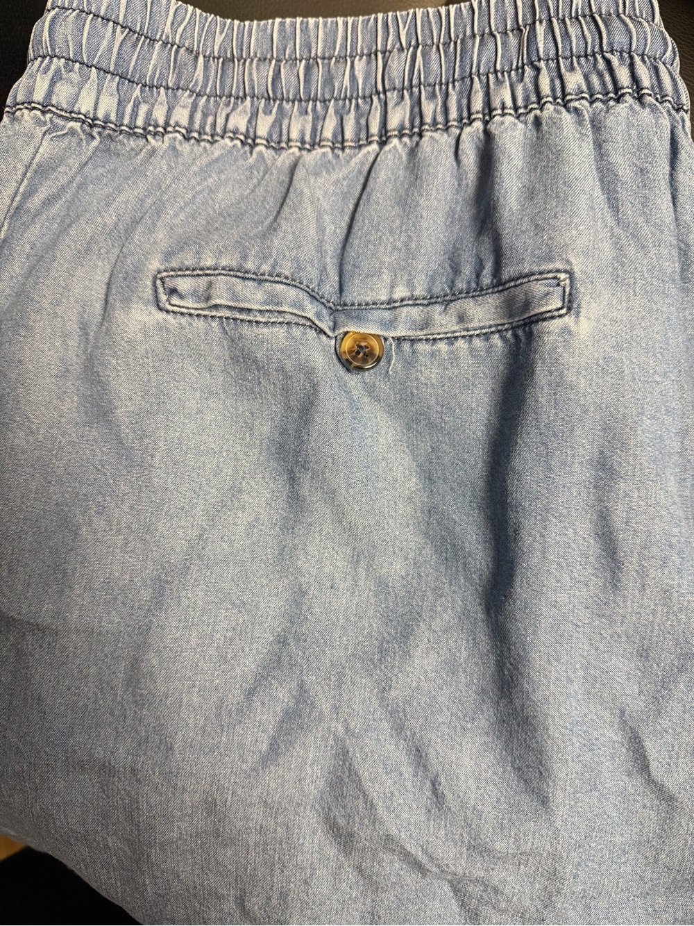 NWT Zenana Plus Size Pull On Denim Shorts Light Wash - Picture 2 of 3